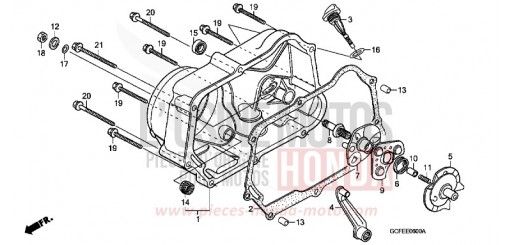 PANNEAU CARTER-MOTEUR D. CRF70F4 de 2004